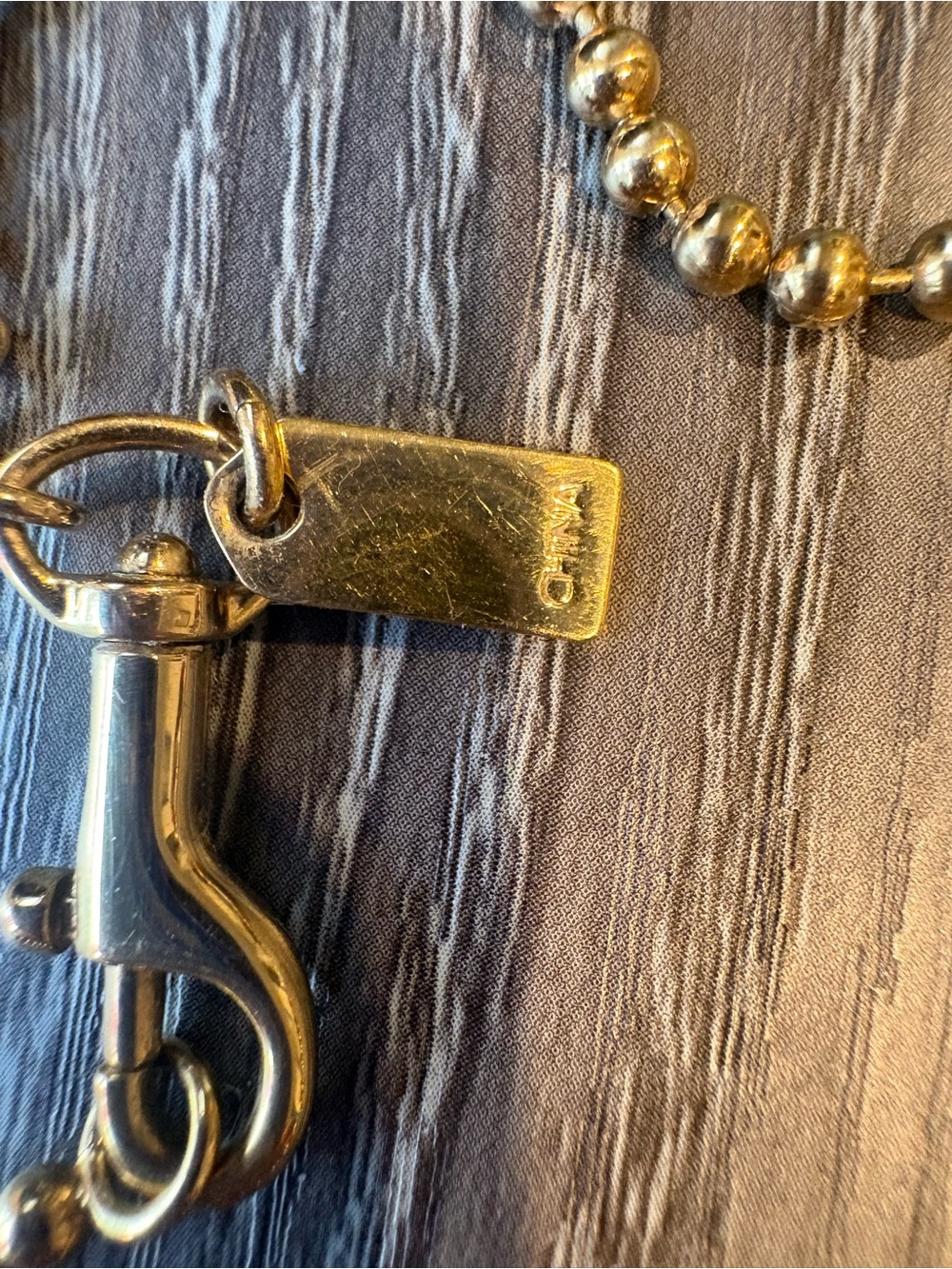Vintage Coach Miranda Gold-Tone Signature C Medallion Pendant Chain Necklace - Picture 6 of 7